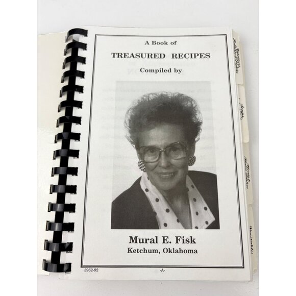 Treasured Recipes From The Kitchen Of Mural E. Fisk Spiral-Bound Cookbook 1990s - Picture 3 of 16